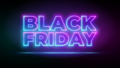 imagem all type, com fundo escuro e texto em neon escrito BLACK FRIDAY, representando a chegada da Black Friday 2024